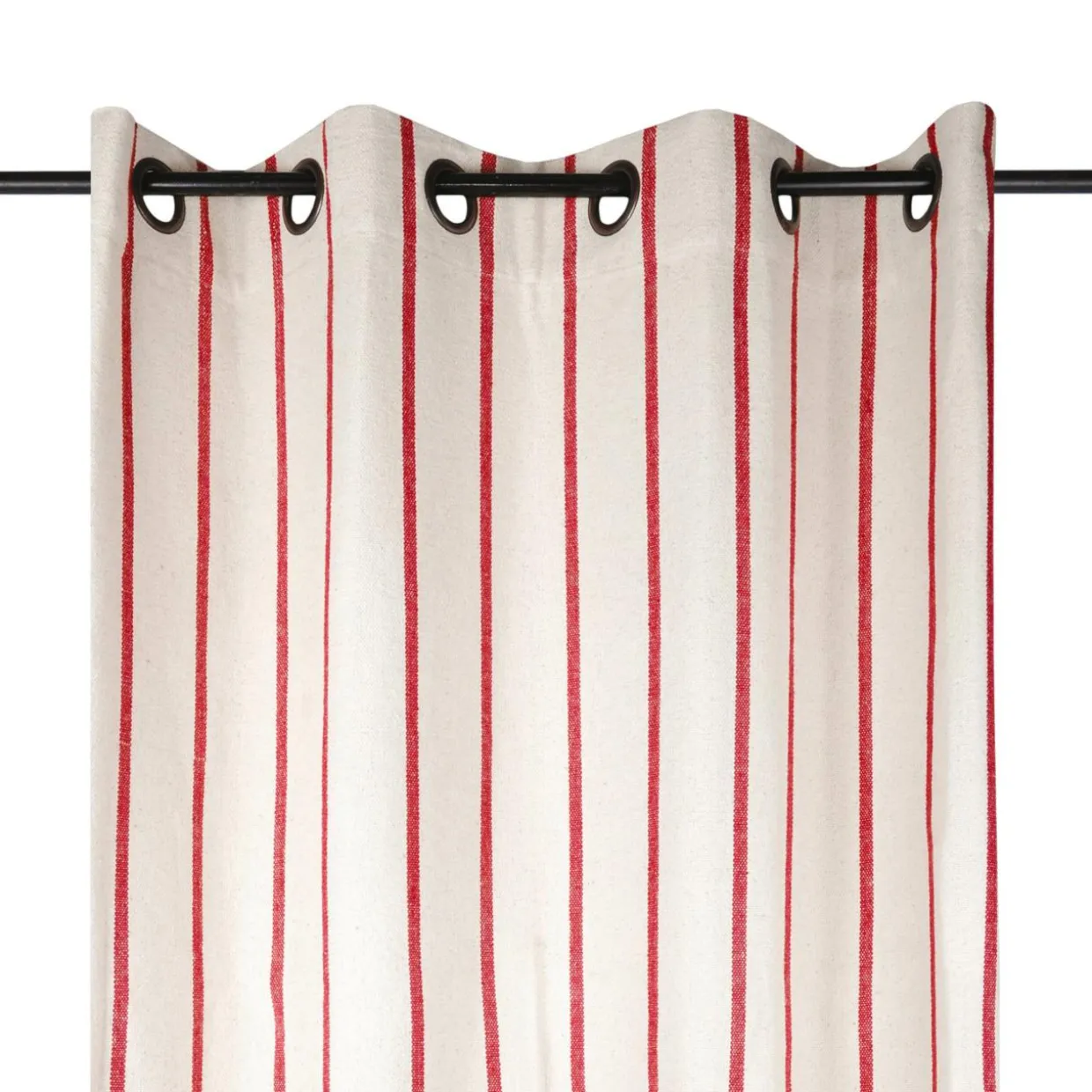 Rideau toile de coton (135 x 260 cm) Ocealys Rouge