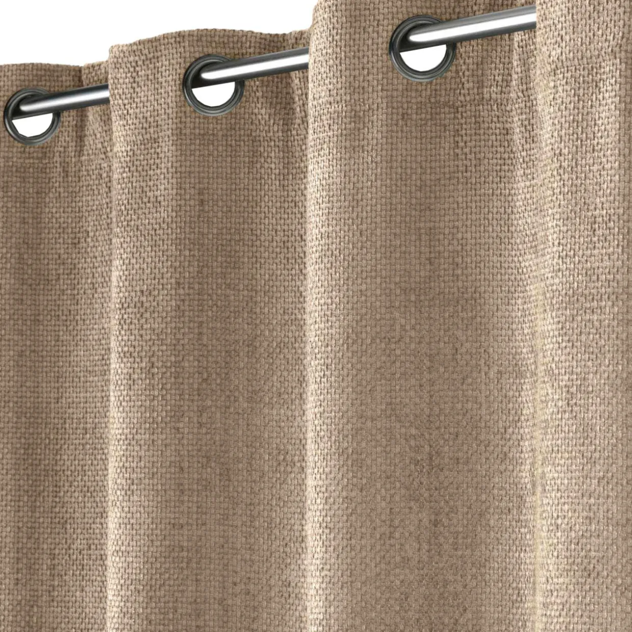 Rideau velours chenille (140 x 260 cm) Leo Beige