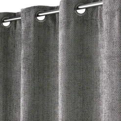 Rideau Velours Chenille (140 x 260 cm) Leo Gris Anthracite