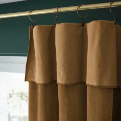Rideau velours de coton ajustable (140 x max 270 cm) Victor Camel