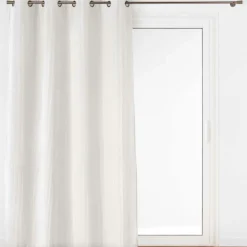 Rideau velours relief (140 x 260 cm) Nils Blanc