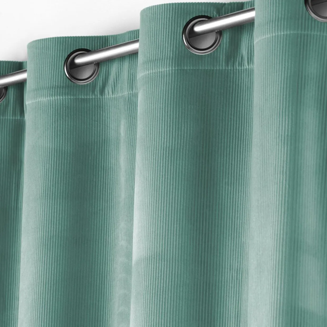 Rideau velours (140 x 260 cm) Casual Vert sauge