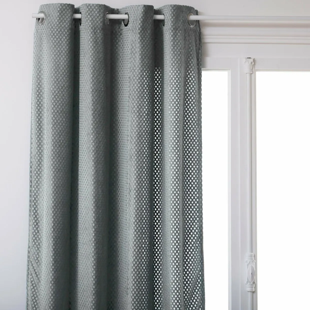 Rideau (140 x 260 cm) Carro Gris clair