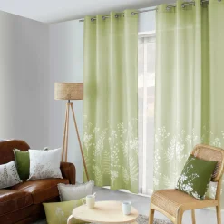 Rideau (135 x 240 cm) Herbier Vert tilleul