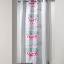 Rideau (140 x H240 cm) Girly London Blanc