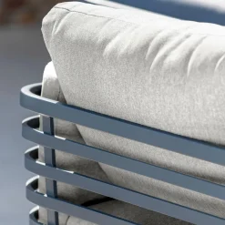 Salon de jardin aluminium 5 places 5 pcs Monte Carlo Gris anthracite et gris clair
