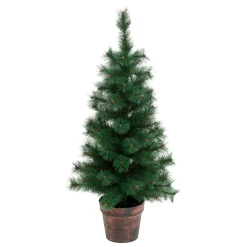 Sapin artificiel de Noël en pot (H100 cm) Windy Peak Vert sapin