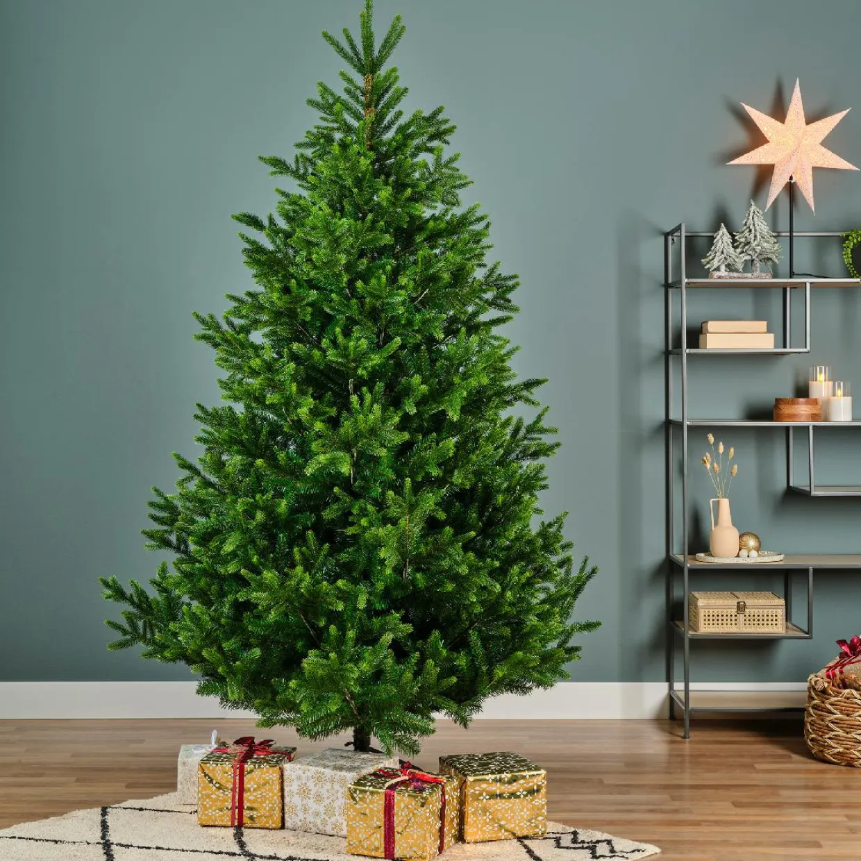Sapin artificiel de Noël (H240 cm) Abies Nordmann Vert sapin
