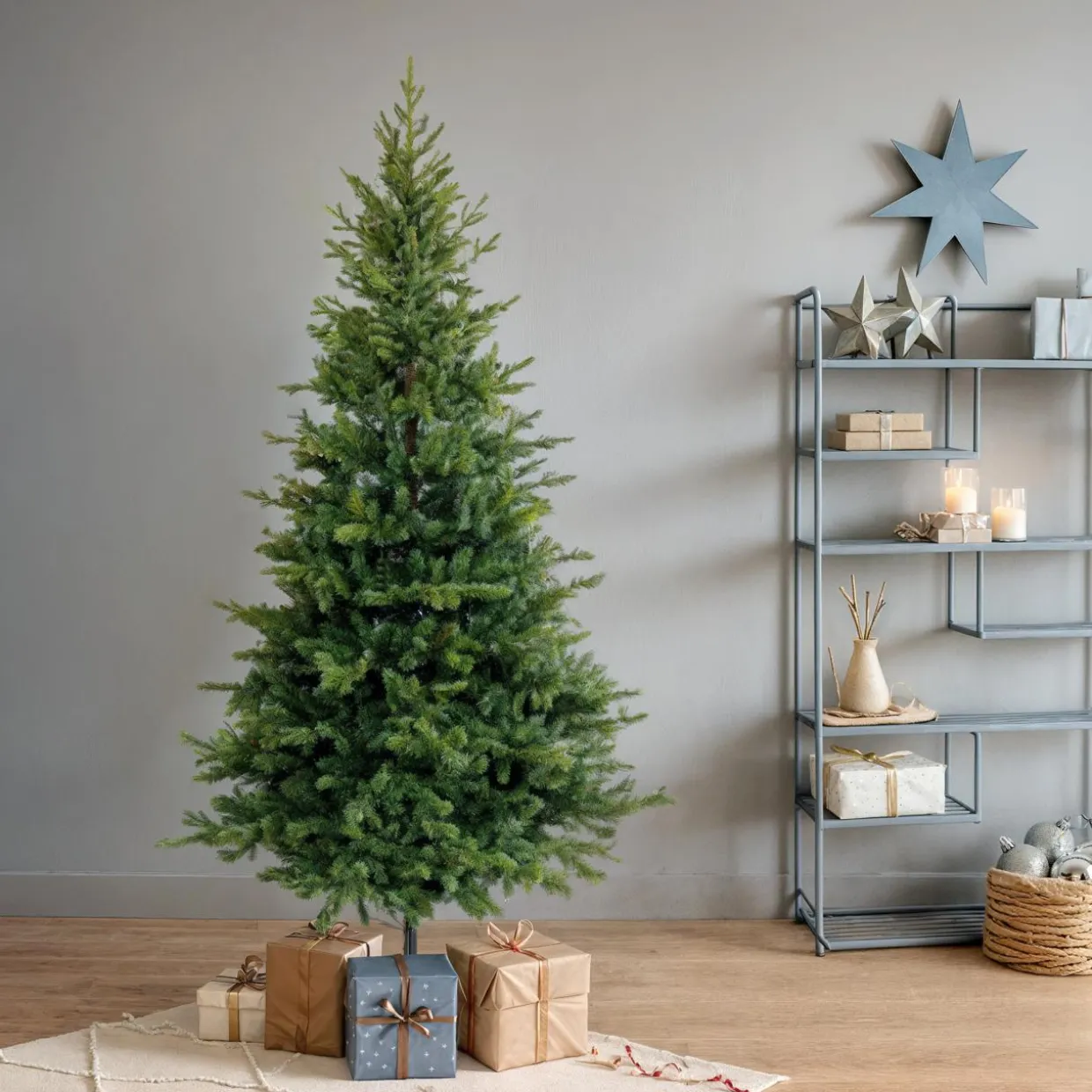 Sapin artificiel de Noël (H240 cm) Allix Vert sapin