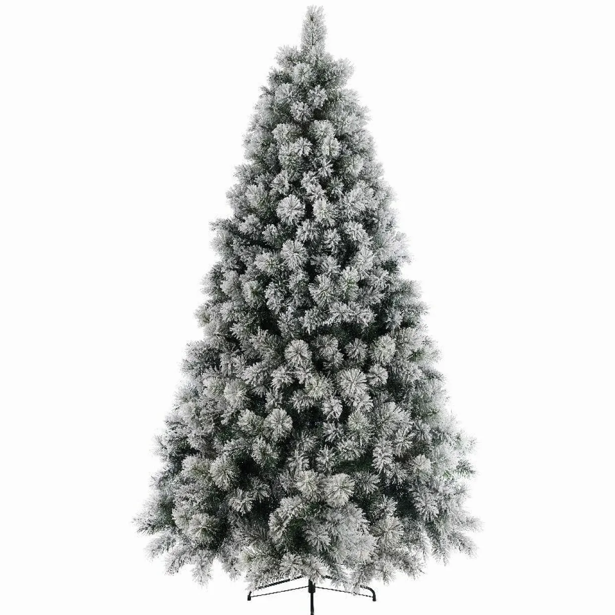 Sapin artificiel de Noël (H240 cm) Edmonton Vert enneigé