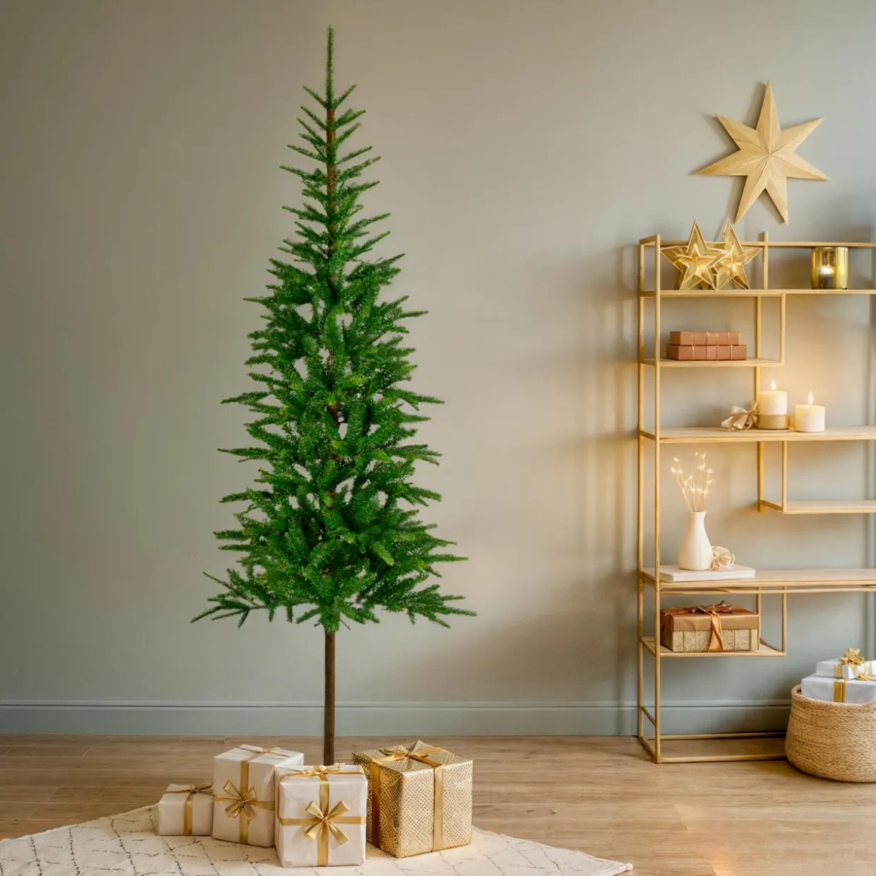 Sapin artificiel de Noël (H210 cm) Glockner Vert sapin
