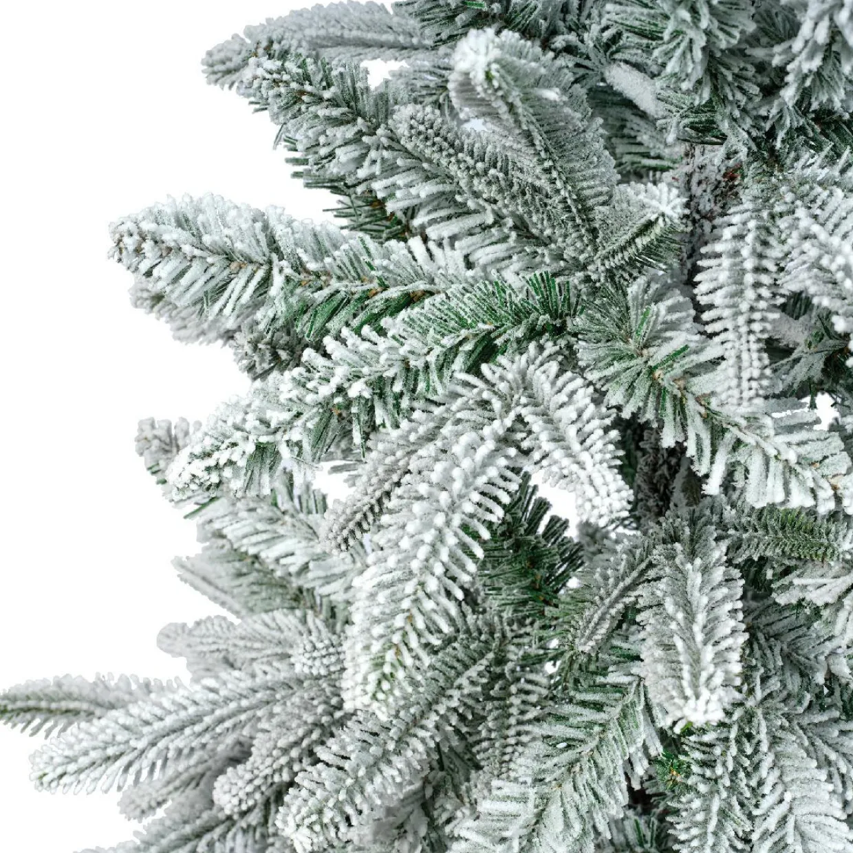 Sapin artificiel de Noël (H180 cm) Glockner Vert enneigé