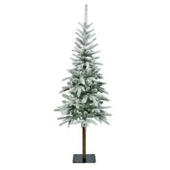 Sapin artificiel de Noël (H180 cm) Glockner Vert enneigé