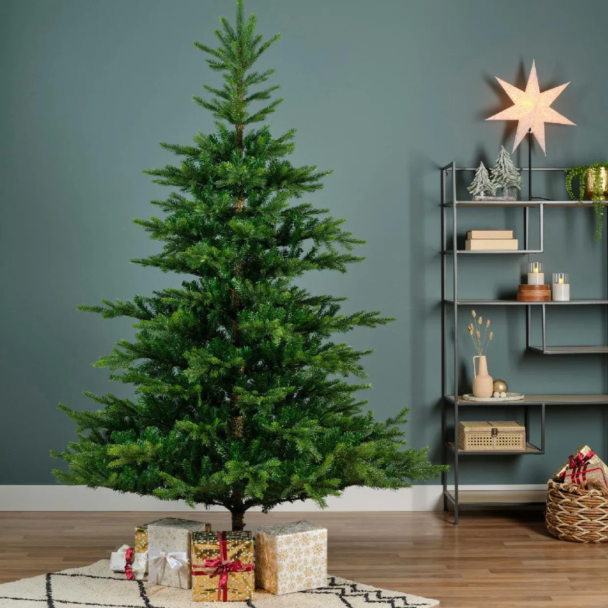 Sapin artificiel de Noël (H180 cm) Glorious Vert sapin