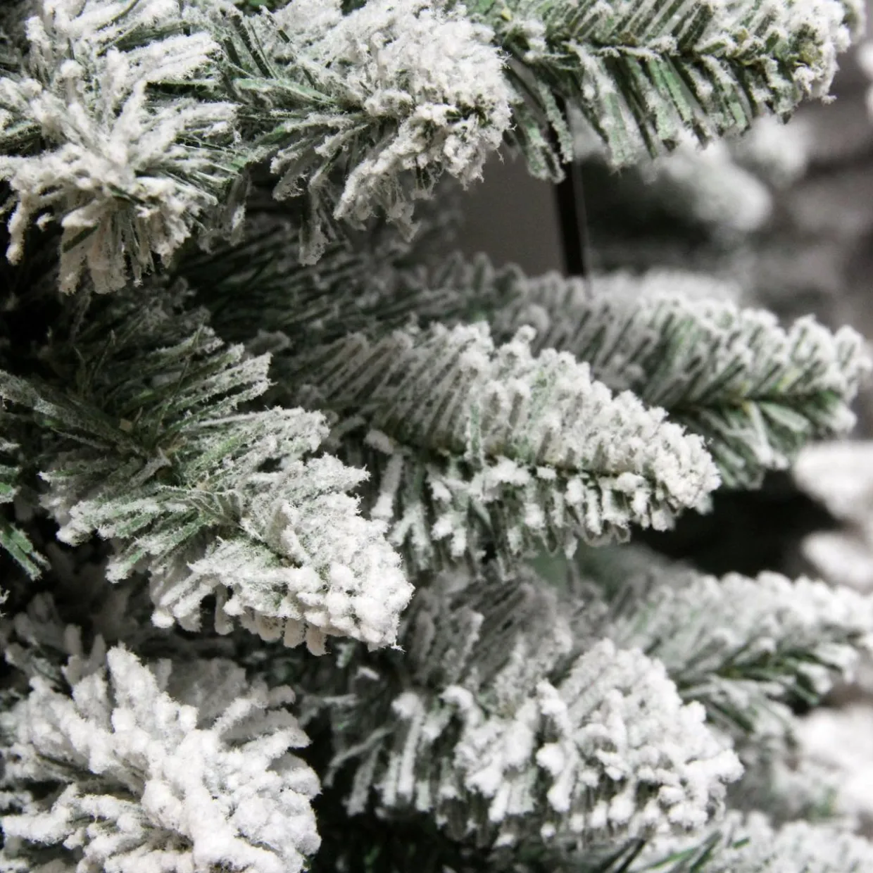 Sapin artificiel de Noël (H300 cm) Narrow Vert enneigé