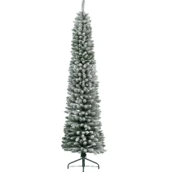 Sapin artificiel de Noël (H150 cm) Narrow Vert enneigé