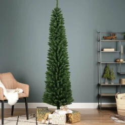 Sapin artificiel de Noël (H240 cm) Narrow Vert sapin