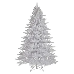 Sapin artificiel de Noël (H210 cm) Odense Blanc irisé et pailleté
