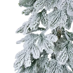 Sapin artificiel de Noël (H240 cm) Sierra Vert enneigé