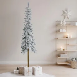 Sapin artificiel de Noël (H300 cm) Sierra Vert enneigé