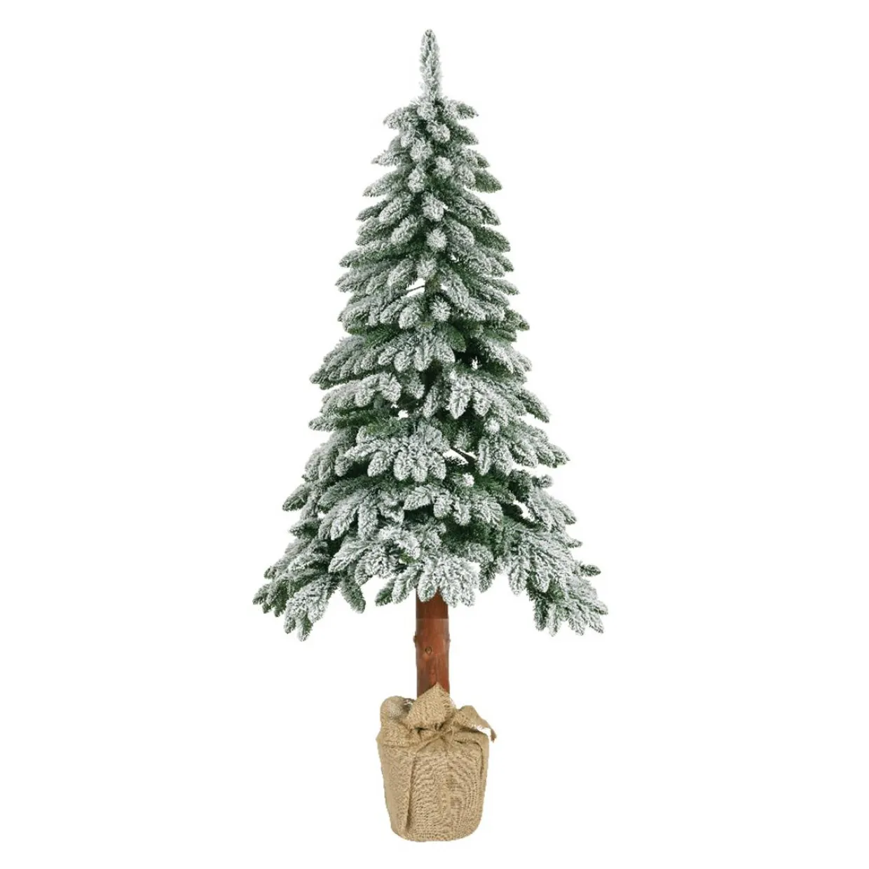 Sapin artificiel de Noël (H180 cm) Tora Vert enneigé