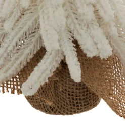 Sapin décoratif en jute (H27 cm) Givré Blanc