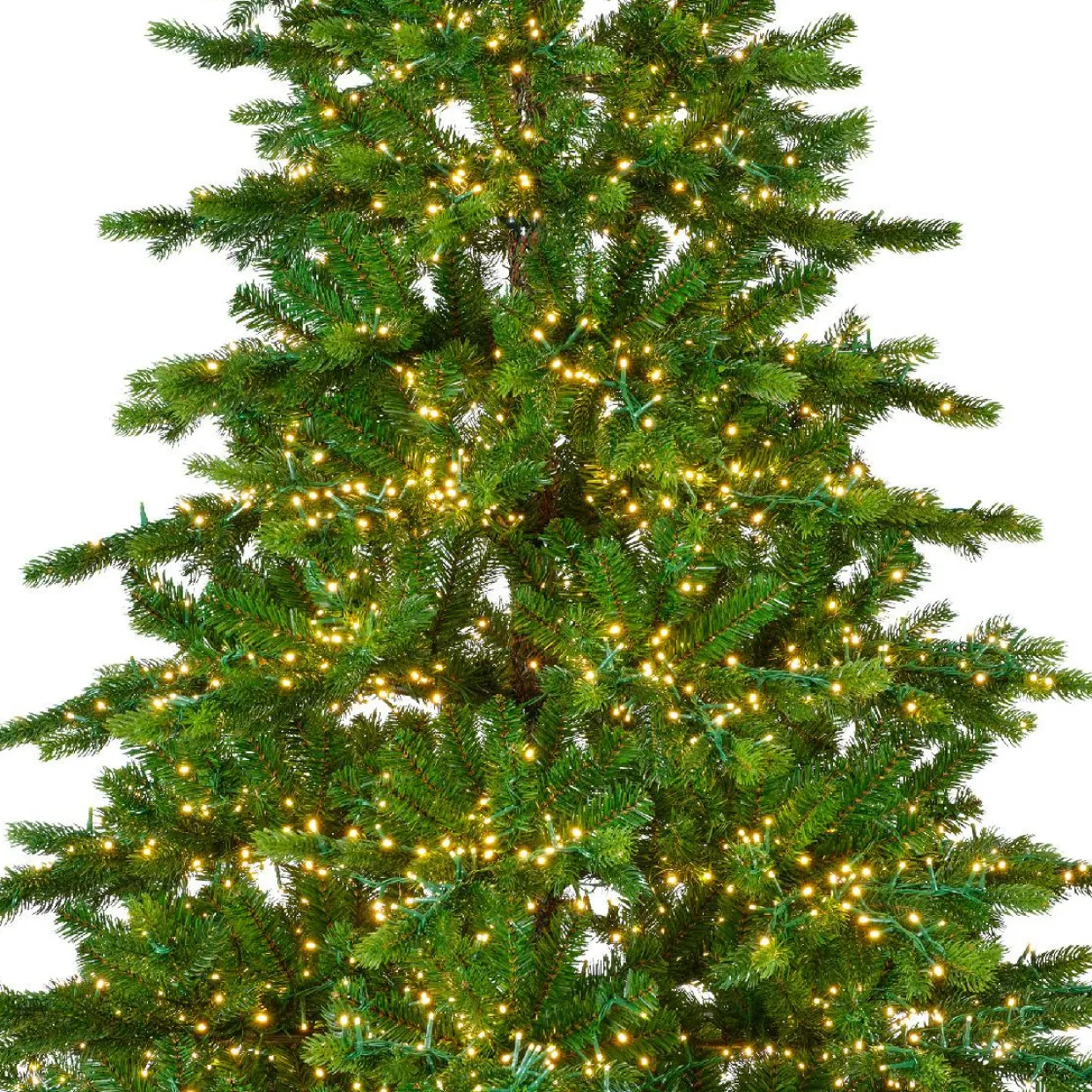 Sapin de Noël artificiel lumineux 4000 LED (H210 cm) Caucasia Nordmann Vert sapin