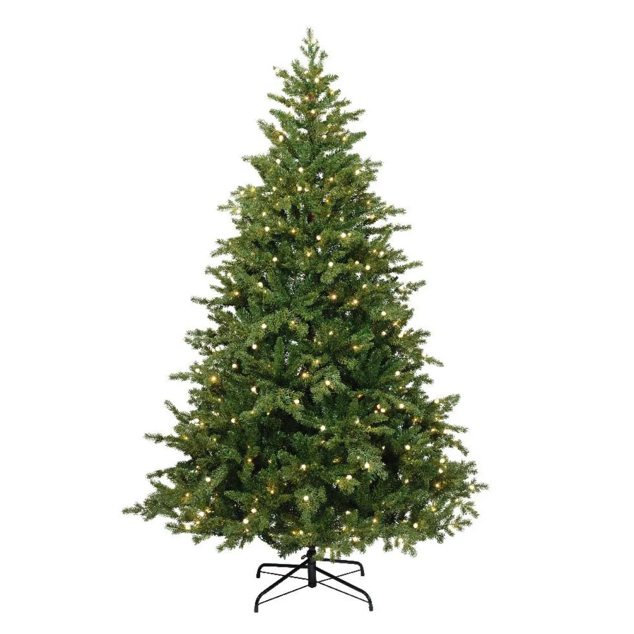 Sapin de Noël artificiel lumineux 480 LED (H210 cm) Idaho Vert sapin