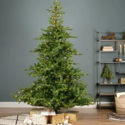 Sapin de Noël artificiel lumineux 700 LED (H240 cm) Glorious Vert sapin