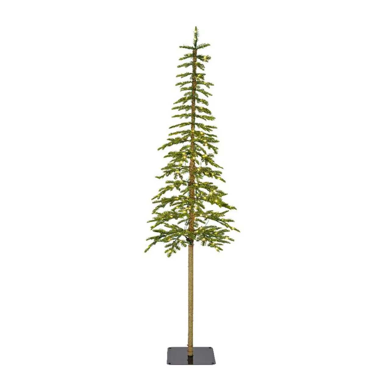 Sapin de Noël artificiel lumineux 200 LED (H210 cm) Sierra Vert sapin