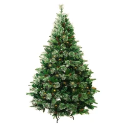 Sapin de Noël artificiel lumineux (H240 cm) Washington Luxe Vert sapin