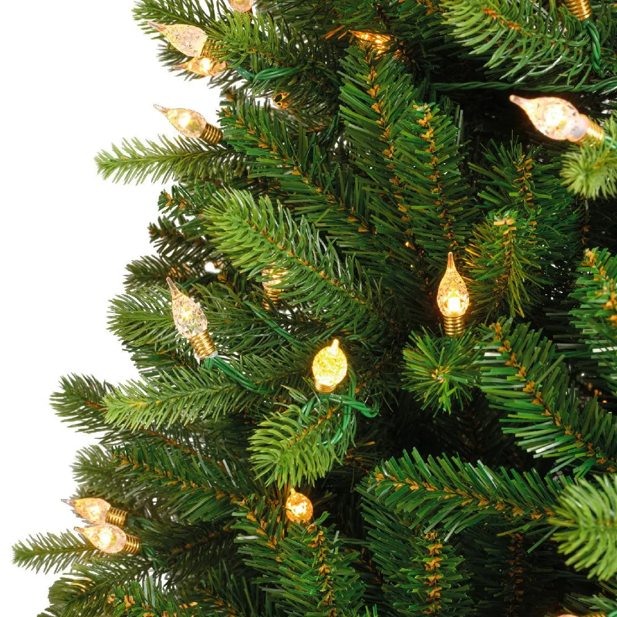 Sapin de Noël artificiel lumineux 520 LED (H240 cm) Barrow Vert sapin