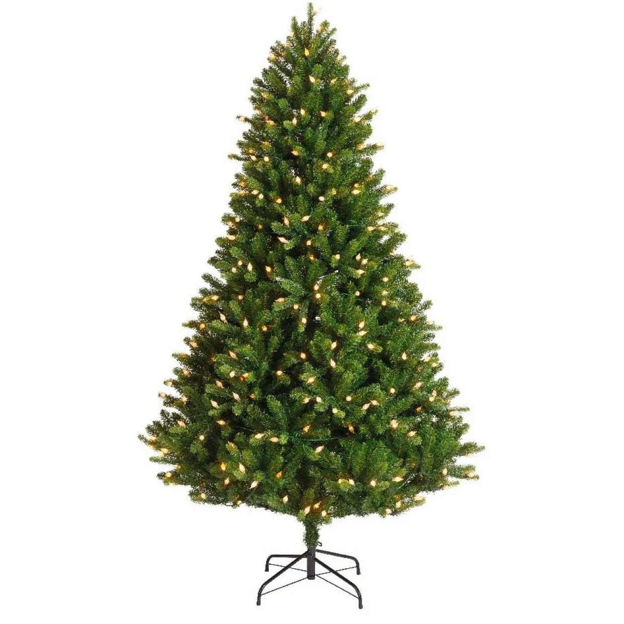 Sapin de Noël artificiel lumineux 520 LED (H240 cm) Barrow Vert sapin