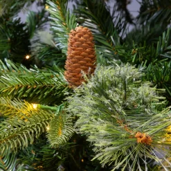 Sapin de Noël artificiel lumineux (H180 cm) Washington Luxe Vert sapin