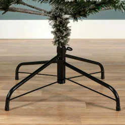 Sapin de Noël artificiel lumineux 260 LED (H180 cm) King Vert enneigé