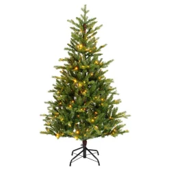 Sapin de Noël artificiel lumineux 320 LED (H180 cm) Allix Vert sapin