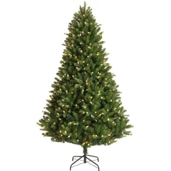 Sapin de Noël artificiel lumineux 320 LED (H180 cm) Barrow Vert sapin