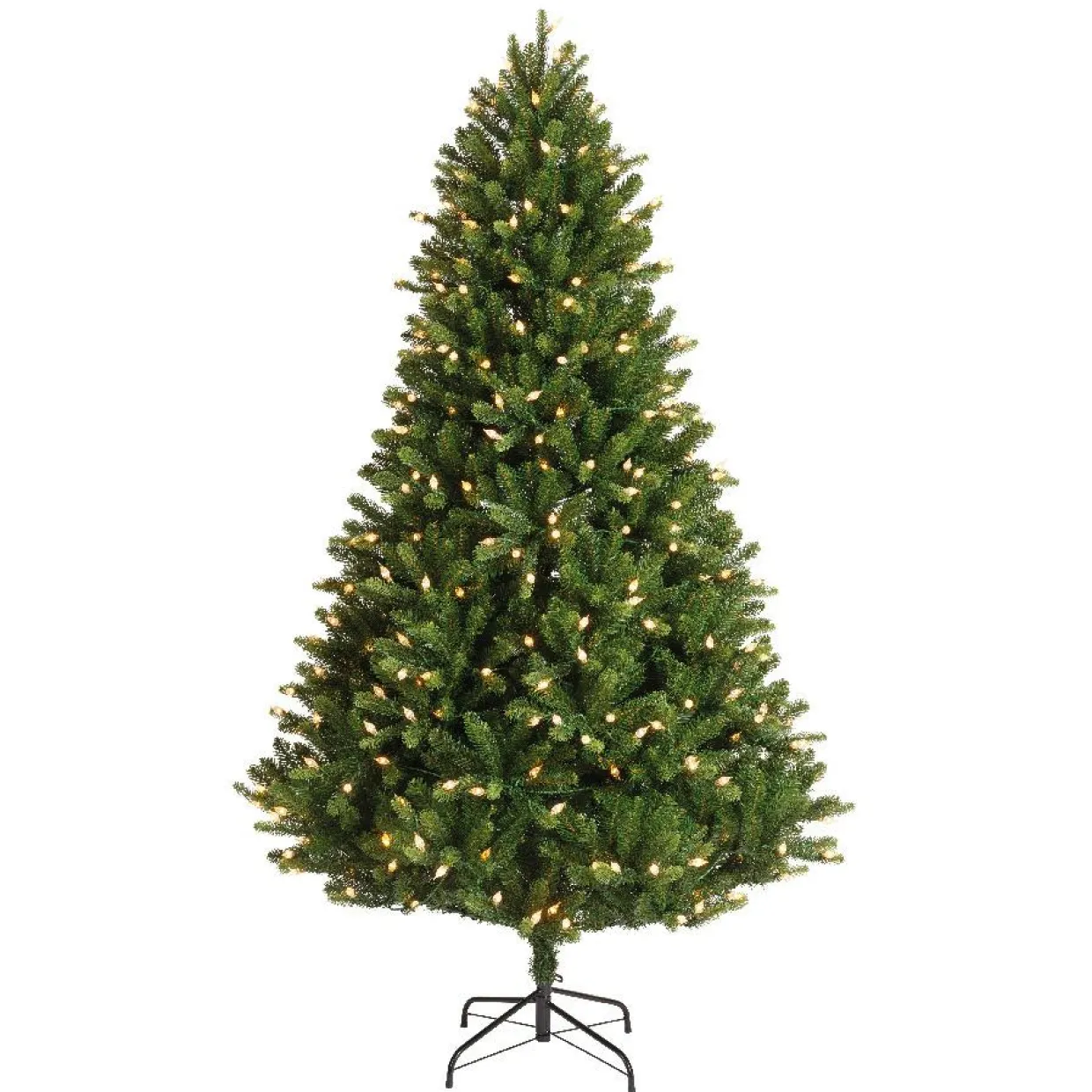 Sapin de Noël artificiel lumineux 320 LED (H180 cm) Barrow Vert sapin
