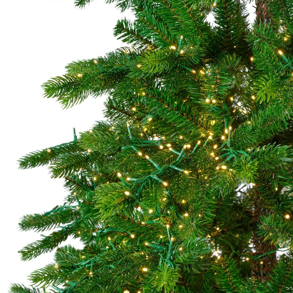Sapin de Noël artificiel lumineux 3000 LED (H180 cm) Caucasia Nordmann Vert sapin