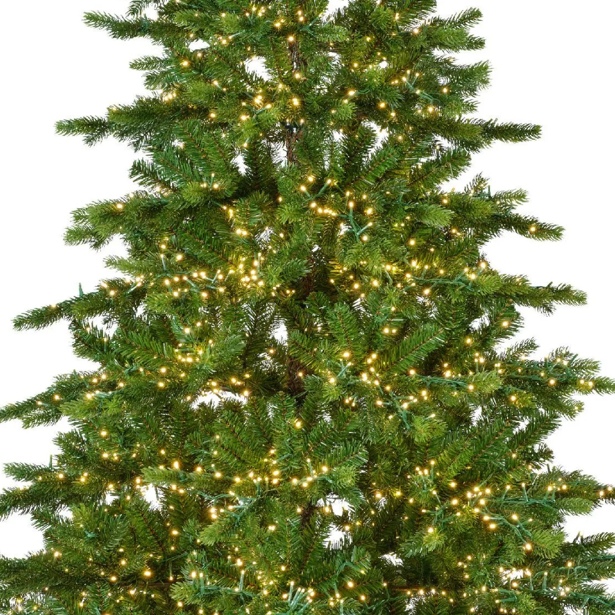 Sapin de Noël artificiel lumineux 3000 LED (H180 cm) Caucasia Nordmann Vert sapin