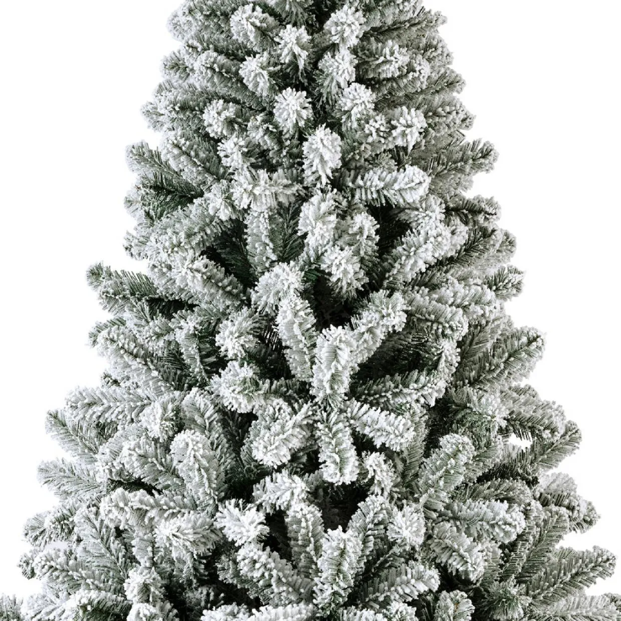 Sapin de Noël artificiel lumineux 200 LED (H150 cm) King Vert enneigé