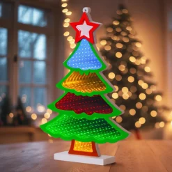 Sapin de Noël lumineux 180 LED (H32 cm) Infinity Multicolore