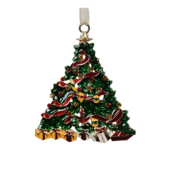 Sapin de Noël à suspendre (H6 cm) Merry Christmas Vert