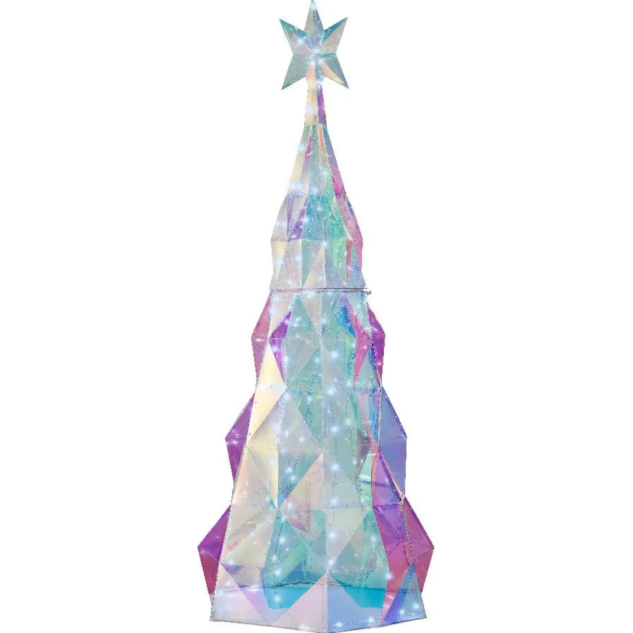 Sapin lumineux 120 Micro LED (H110 cm) Ice Blanc froid