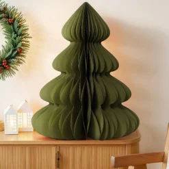 Sapin papier à poser (H90 cm) Fermeture Magnétique Vert