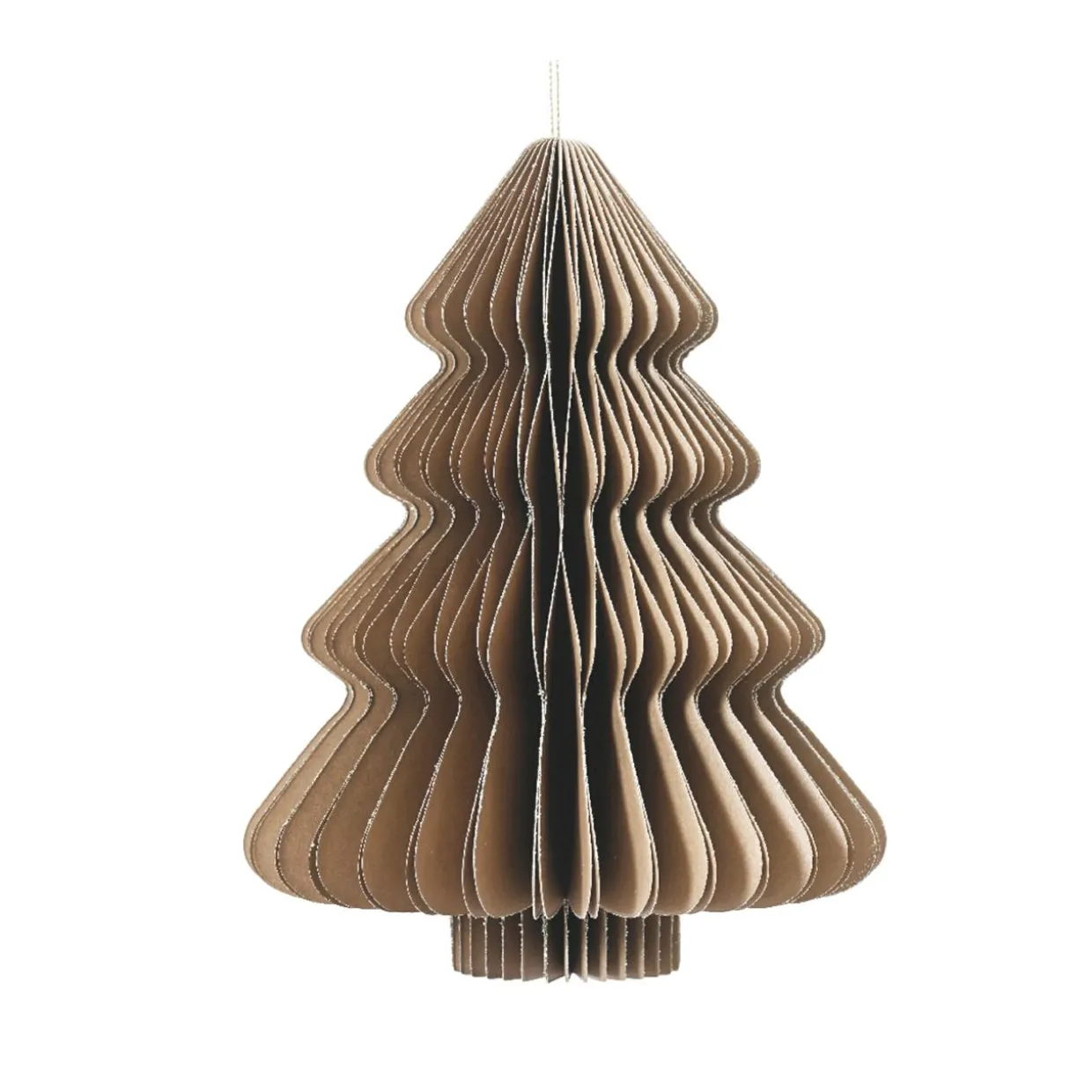 Sapin papier à suspendre (H40 cm) Fermeture Magnétique Brun
