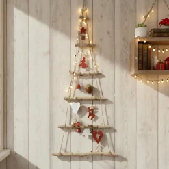 Sapin à suspendre en bois (H100 cm) Géant Naturel