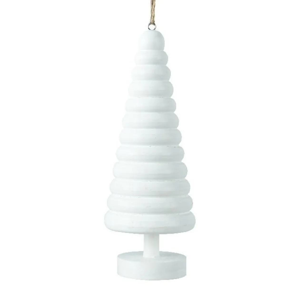 Sapin à suspendre en bois (H15 cm) Harmonie Blanc