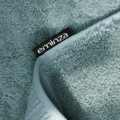 Serviette de bain coton bio (30 x 50 cm) Méline Bleu glacier