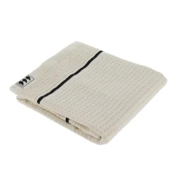 Serviette de bain coton nid d'abeille (30 x 50 cm) Japandi Beige